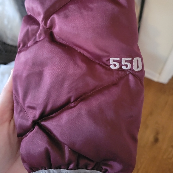 North Face Jacket 550 Burgundy Down Jacket - Picture 4 of 7
